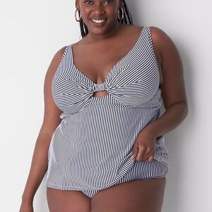 🌊 Seersucker Swim Brief – Cacique 🌊